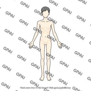Adult 3 gender neutral underweight anterior