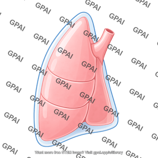 Lung lobe right with pleura