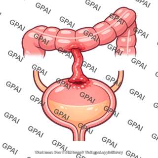 Sigmoid colon bladder fistula