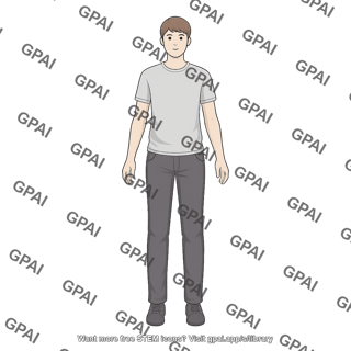 Adult gender neutral anterior clothed