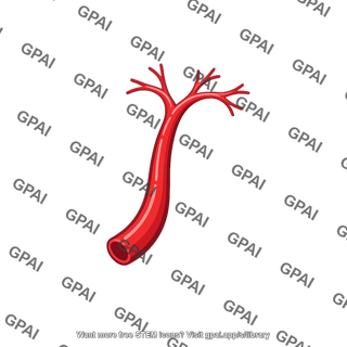 Branching artery