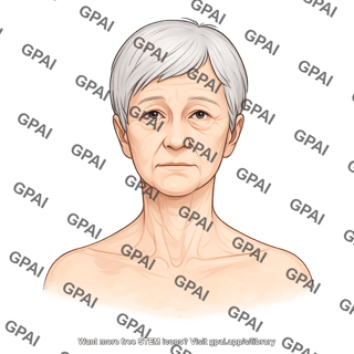 Elderly adult 3 head gender neutral anterior 113