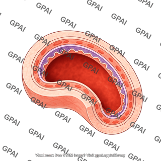 Vessel cross section arteriole