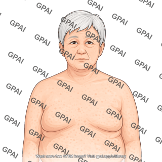 Elderly adult 4 head gender neutral stage i obesity anterior