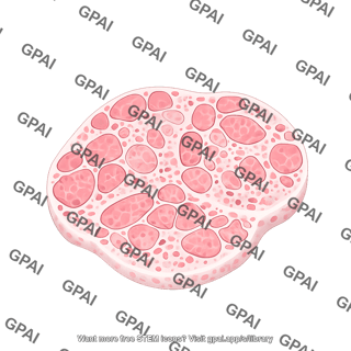 Muscle cross section dystrophy