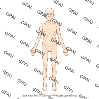 Elderly adult 5 male underweight anterior