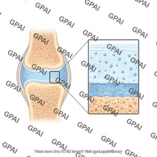 Joint with osteochondral interface callout