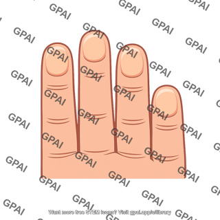 Fingers dorsal view