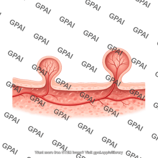 Colon walls longitudinal cross section diverticula vessels