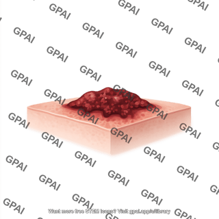 Scab on skin