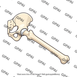 Hip joint extended