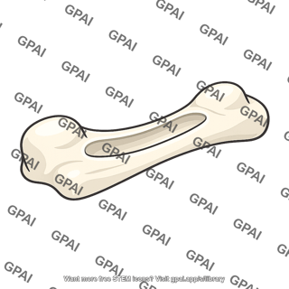 Stylized bone with groove