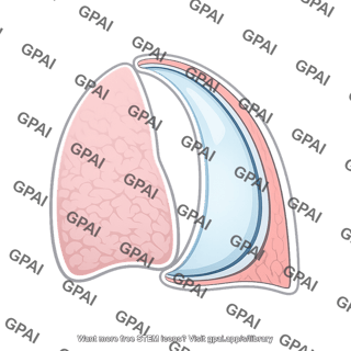 Air in pleural space