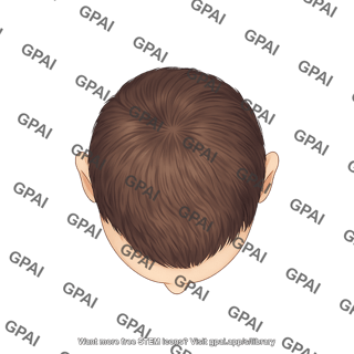 Male balding stage 0 superior