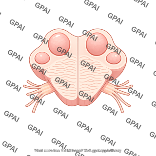 Brainstem cross section pons trigeminal blank