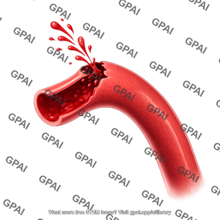 Vessel hemorrhaging artery