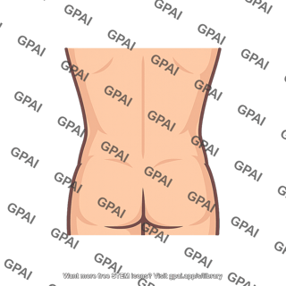 Lower back and buttocks