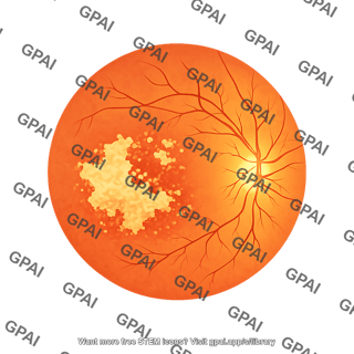 Geographic atrophy of retina intermediate