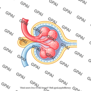 Renal corpuscle cross section