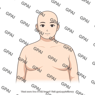 Adult 2 head gender neutral stage i obesity anterior