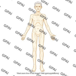 Elderly adult 1 male underweight anterior 964
