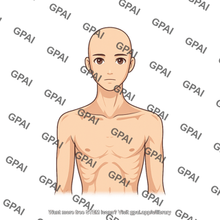 Adult 7 head gender neutral underweight anterior