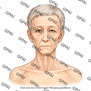 Elderly adult 1 head male underweight anterior 470