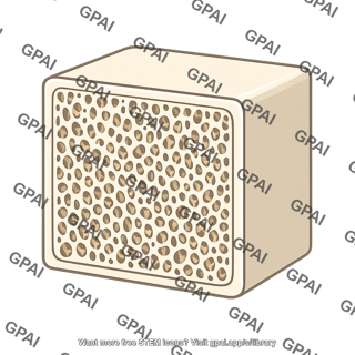 Bone tissue cross section