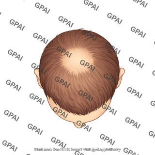 Male balding stage 1 superior