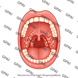 Mouth open viral pharyngitis