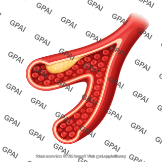 Atherosclerosis cross section 1a. fatty streak