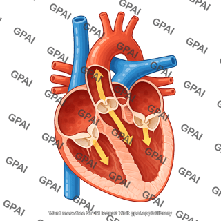 Heart cross section no pulmonary trunk 03