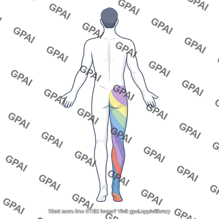 Lower limb dermatomes posterior on full body
