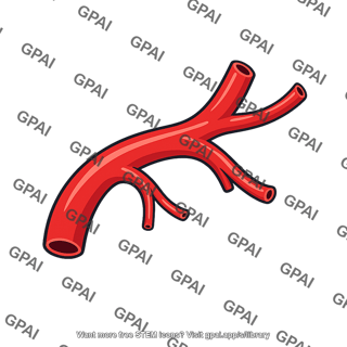 Branching artery