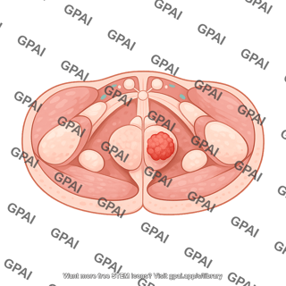 Prostate tumor pelvic floor transverse section 451