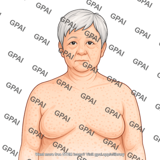 Elderly adult 7 head gender neutral stage i obesity anterior