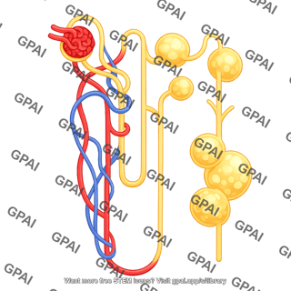 Nephron polycystic with vessels 928