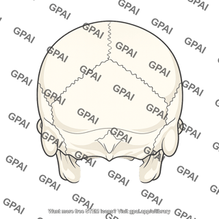 Posterior view of skull