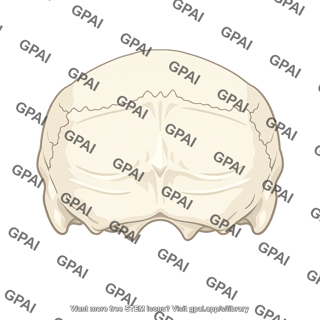Occipital bone posterior view