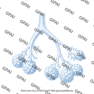 Respiratory tree cross section