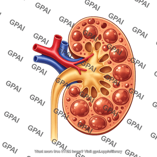 Kidney polycystic cut