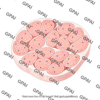 Muscle cross section healthy als