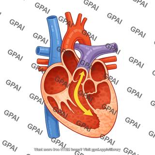 Heart cross section hypoplastic left heart 2