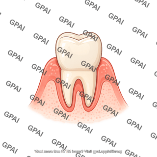 Tooth premolar gums healthy