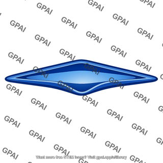 Glossy blue diamond
