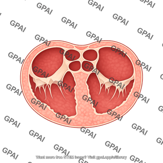 Heart cross section transverse