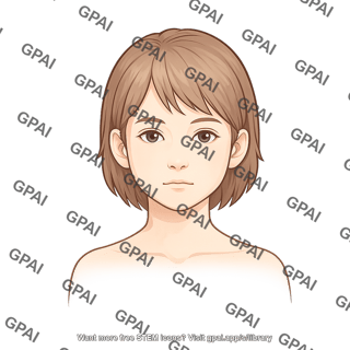 Child 2 head female anterior 541