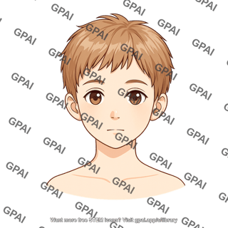 Child 7 head gender neutral anterior 236