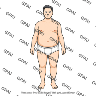 Adult 7 male stage i obesity head 623