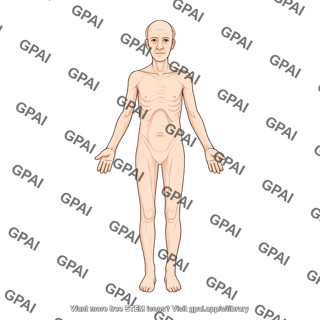Elderly adult 2 male underweight anterior